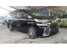 2015 Toyota Vellfire ZG 2.5, JBL, Pre-crash, ICS, Auto Park Assist System.