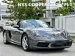 Recon 2020 Porsche 718 Boxster 2.0 Turbo Convertible PDK Unregistered 18 Inch Wheel Sport Exhaust System Reverse Camera Half Leather Seat