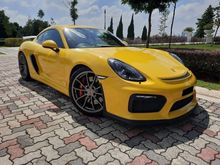 2016 Porsche Cayman 3.8 GT4 718 Coupe CLUBSPORT CBU PORSCHE MALAYSIA WARRANTY 2022 IMPORT BARU NEW FACELIFT