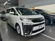 Recon 2020 Toyota Vellfire 2.5 Z READY STOCK