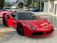 2016/2018 Ferrari 488 GTB 3.9 V8 Coupe, Direct Owner Unit, Low Mileage, Scuderia Ferrari Shield, Carbon Steering, Red Brake Callipers, Supercar