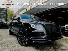 2018 Bentley Bentayga 4.0 WTY 2027,CRYSTAL BLACK IN COLOUR,POWER BOOT,SUN MOON ROOF,FULL LEATHER SEAT,ONE OF DATO OWNER