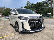 2018 Toyota Alphard 2.5 G S C Package MPV FULL ORI MODELLISTA BODYKIT NEW FACELIFT