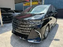 2025 Toyota Alphard 2.5 Z SPEC FULLY LOADED JBL SUNROOF 4CAMERA DIM BSM HUD ROOF TV SIDE STEP MODELISTA 9K MILEAGE JAPAN EDITION