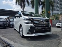 2016 Toyota Vellfire 2.5 ZA SPEC SUNROOF MOONROOF