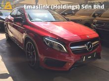 2015 Mercedes-Benz GLA45 AMG 2.0 Zero GST Unregister