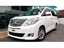 2014 UNREG Toyota Alphard 2.4 G MPV 8S MSEAT 2PDR PBOOT CMONITOR RCAMERA