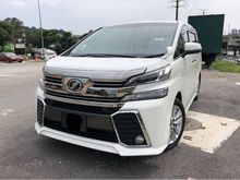 2017 Toyota Vellfire 2.5 Z G Edition MPV FACELIFT PREMIUM HIGH SPEC LOW MILEAGE
