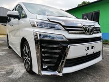 2018 Toyota Vellfire ZG NewFacelift * 3yrs Warranty * Sunroof/Pioneer Unregister