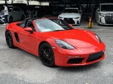 12K KM PDLS PLUS 18-WAY 2021 Porsche 718 2.0 Boxster Convertible Unreg