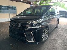 2016 Toyota Vellfire 2.5 MPV (PROMOTION PRICE WIT SST) PRE CRASH ,HALF LEATHER,POWER BOOT ,UNREG