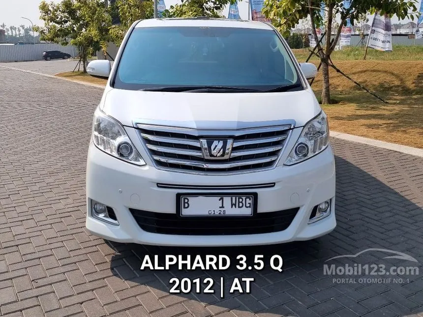 Jual Mobil Toyota Alphard 2012 V Q 3.5 di Jawa Barat Automatic MPV Putih Rp 307.000.000