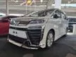 Recon 2019 Toyota Vellfire 2.5 Z Spec NEW FACELIFT