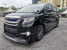 2017 Toyota Alphard 2.5 SA 7 SEAT 2 POWER DOOR SUNROOF FULL ALPINE MODELLISTA 14K KM