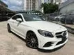 Recon 2019 MERCEDES BENZ C180 AMG SPORT LEATHER EXCLUSIVE PACK COUPE (29K MILEAGE) PANORAMIC ROOF WITH HEAD UP DISPLAY