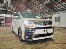 2019 Recon Toyota Vellfire 2.5 MPV ZG Sun Moon Roof Leather LKA BSM DIM Pre Crash With 4 Years Warranty