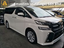 2016 Toyota Vellfire 2.5 ZA SUNROOF MOONROOF PRE CRASH STOP SYSTEM POWER BOOT 360 SURROUND CAMERA AUTO CRUISE 2 POWER DOOR 18 SPORT RIM FREE WARRANTY