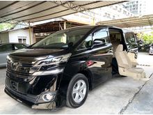 2015 Toyota Vellfire 2.5 WELCAB - SPECIAL SEAT - LIKE NEW - ORIGINAL MILEAGE - UNREGISTERED