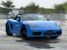 2022 UNREGISTER Porsche 718 2.0 Boxster Convertible PDLS+ LED Headlight Sport Chrono Package (Ready Stock)