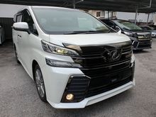 2016 Toyota Vellfire 2.5 Z Golden Eyes With Sunroof