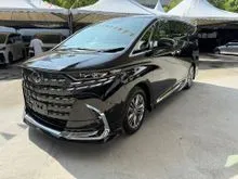 2023 Toyota Alphard 2.5 Z MPV / FULL LOADED / SUNROOF / HUD / DIM / BSM / MOLIDETA KIT / 360CAMERA / GRADE 5/A / UNREGS