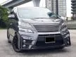 Used 2010 Toyota Vellfire 2.4 Z Platinum MPV SOUND SYSTEM + 18 INCI PLAYER NEW DESIGN/ LEATHER SEAT 2 TONE / 360 CAMERA / ROOF LCD PLAYER & 4 PC NEW TYRE