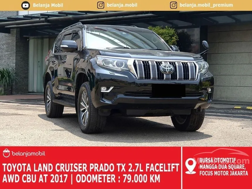 Jual Mobil Toyota Land Cruiser Prado 2017 TX 2.7 di Banten Automatic SUV Hitam Rp 780.000.000