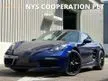 Recon 2019 Porsche 718 2.0 Cayman Coupe Turbo PDK Unregistered READY UNIT Sport Chrono With Mode Switch Sport Exhaust System 19 Inch Wheel With Glossy Bl