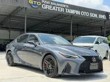 UNREGISTER 2021 Lexus IS 300 2.0 F Sport Sedan MARK LEVINSON / RED INTERIOR / SUNROOF / ORANGE CALIPER / FREE 8 YEARS WARRANTY