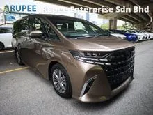 2025 Toyota Alphard 2.5 Z MOONROOF BEAUTIFUL RARE BROWN COLOUR SIDESTEP DIGITAL INNER MIRROR BLIND SPOT MONITOR HIGH GRADE 6A CAR MILEAGE 13 KM ONLY