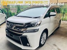 2016 Toyota Vellfire 2.5 ZA UNREG 360 SURROUND CAMERA PRE/CRASH WARNING SYSTEM PRICE NEGOTIABLE