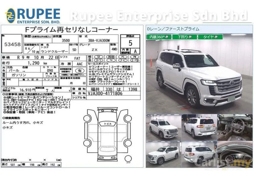2024 Toyota Land Cruiser J300 ZX Modellista 7 Seater SUV