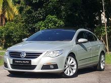 2010 VOLKSWAGEN PASSAT CC 2.0 TSi (A) Turbo Sport coupe Panoramic roof High spec. CBU imported brand new by VW MALAYSIA.