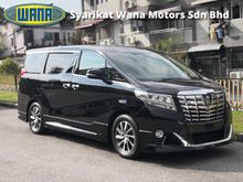 FREE 5 YEARS WARRANTY & V-KOOL TINTED! Full Spec 2016 Toyota Vellfire 3.5 Executive Lounge MPV /360 Surround cam/Pre-crash/Sunroof/JBL home Theatre/Cold & heater seat/Full leather executive pilot seat/modelista body kit # Max 012-201 6830