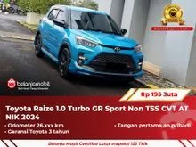 2024 Toyota Raize 1.0 GR Sport (1 Tone) SUV Non TSS AT 2024/2025 [ GARANSI 5TH ]