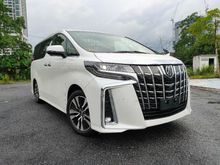 2020 Toyota Alphard 2.5 SC,GRADE 4.5A,9KM OMLY,NEW CAR CONDITION,DIM ,PRE CRASH,BLIND SPOT,SUNROOF,2020 UNREGISTER