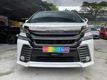 2017 Toyota Vellfire 2.5 Z Golden Eyes MPV 2 Power Door&Power Boot Roof TV