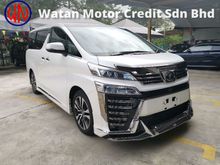 2018 Toyota Vellfire 2.5 Z G Edition 3LED JBL Sound System Sun Roof Full Leather Modellista Bodykit Unregister 3 Year Warranty