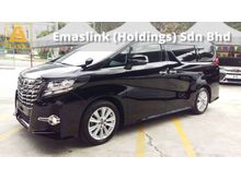 2016 Toyota Alphard 2.5 G SA MPV SUNROOF JBL SOUND SYSTEM 360 SURROUND CAMERA POWER BOOT FREE 2 YEARS WARRANTY