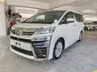 Recon 2019 Toyota Vellfire 2.5 Z Edition MPV