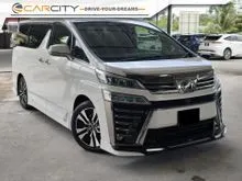 2019 Toyota Vellfire 3.5 ZG MPV COME WITH WARRANTY SURROUNDING REVERSE CAMERA ELECTRIC PILOT SEAT POWERBOOT POWERDOOR STEERING WHEEL CONTROL