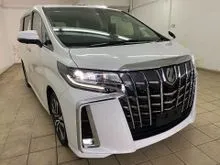 2020 Toyota Alphard 2.5 G S C UNREG SUNROOF 3LED PILOT SEAT POWER BOOT SURROUND CAMERAS FREE WARRANTY