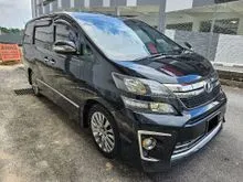 2014 Toyota Vellfire 2.4 Golden Eye II Sunroof Bodykit Alpine Player