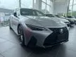 Recon 2021 Lexus IS300 2.0 F Sport Sedan 6AA 2K MILEAGE ONLY NEW CAR SHOWROOM CONDITION - Cars for sale
