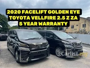2020 Toyota Vellfire 2.5 MPV Z ZA GOLDEN EYE Facelift 5 Year Warranty Original 7k Mileage Only