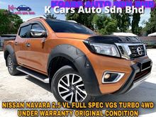 Nissan Navara 2.5 NP300 VL FULL SPEC ORI PAINT UNDER WARRANTY