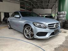 2015 Mercedes-Benz C200 2.0 AMG SPORT MEGA SPEC ** PUSH START / KEYLESS GO / BSA / LKA / MEMORY SEAT / DISTRONIC PLUS / PRE SAFE ** FREE 5 YR WARRANTY