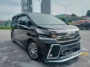 REG 2017 TOYOTA VELLFIRE 2.5 (A) Z G-EDITION 1 OWNER 7 SEATER MODELLISTA BODYKIT PILOT SEAT SUNROOF ROOF MONITOR POWER BOOT PROMOTION PRICE.