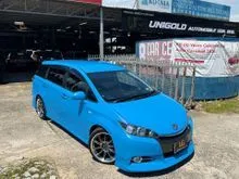 2012 Toyota Wish 1.8 S MPV - Tien Adjustable, Work ZR10 18Inch Sport Rim, Modellista Bodykits, Monotone Seat, 4 Disc Brake, Push Start, Paddle Shift