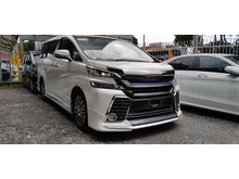 2015 Toyota Vellfire 2.5 ZG / SUNROOF / FULL SET ORI JPN MODELISTA KITS & GRILL / TIPTOP CONDITION / 5 YEARS WARRANTY UNLIMITED KM